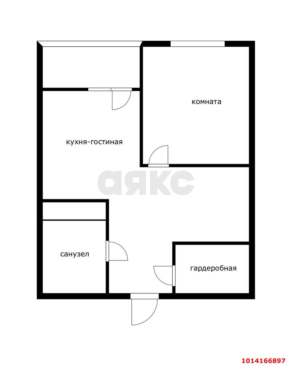 Фото №3: 1-комнатная квартира 35 м² - Краснодар, Славянский, ул. Заполярная, 39к6