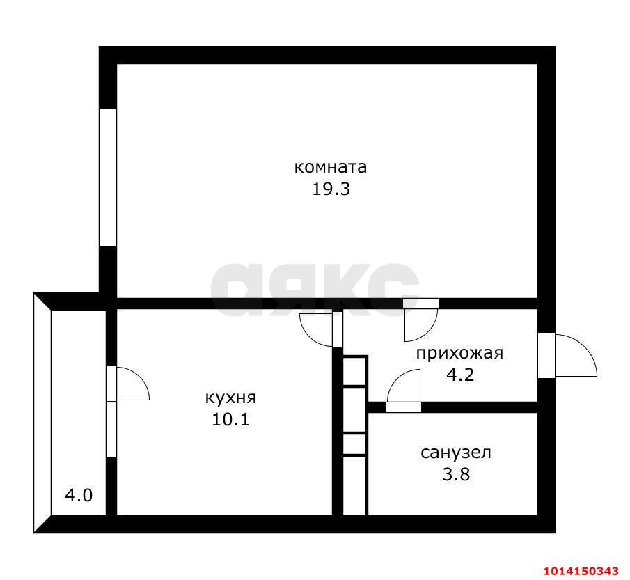Фото №12: 1-комнатная квартира 42 м² - Краснодар, Восточно-Кругликовский, ул. Героев-Разведчиков, 42
