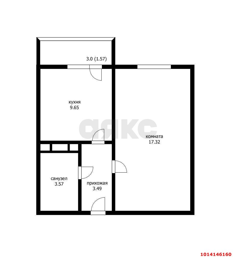 Фото №19: 1-комнатная квартира 34 м² - Краснодар, Славянский, ул. Заполярная, 35к7