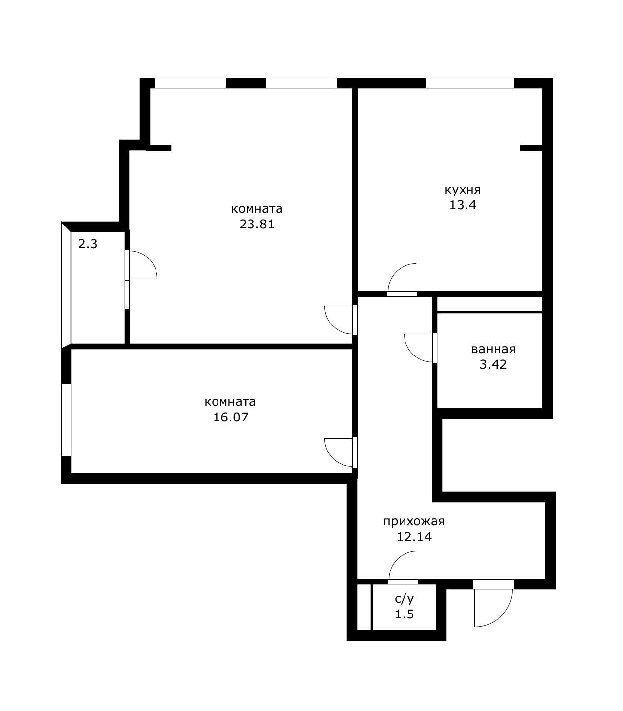 Фото №18: 2-комнатная квартира 72 м² - Краснодар, Центральный внутригородской округ, мкр. Центральный, ул. Митрофана Седина, 51/1