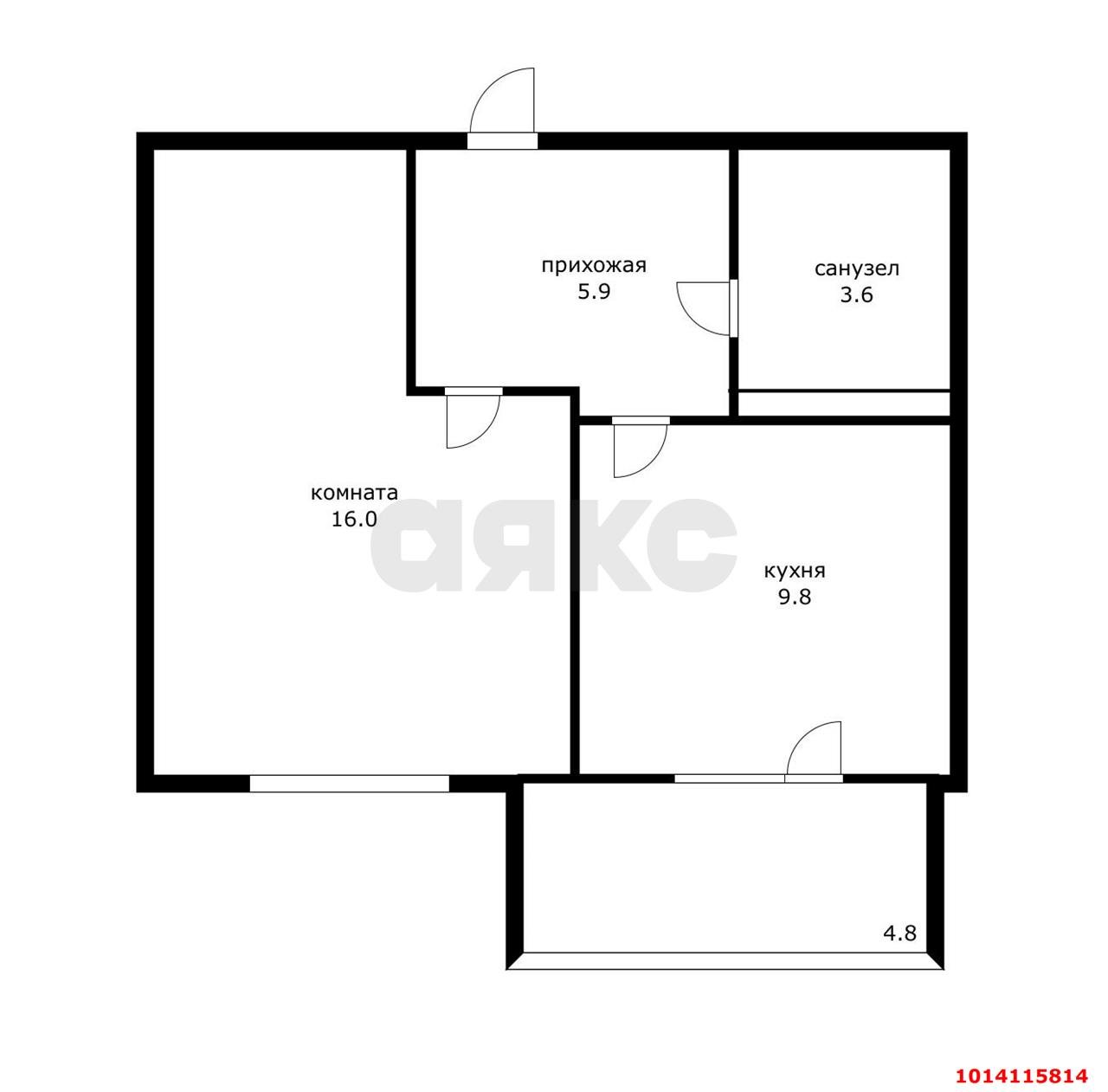 Фото №9: 1-комнатная квартира 40 м² - Краснодар, Восточно-Кругликовский, ул. им. Героя Яцкова И.В., 6