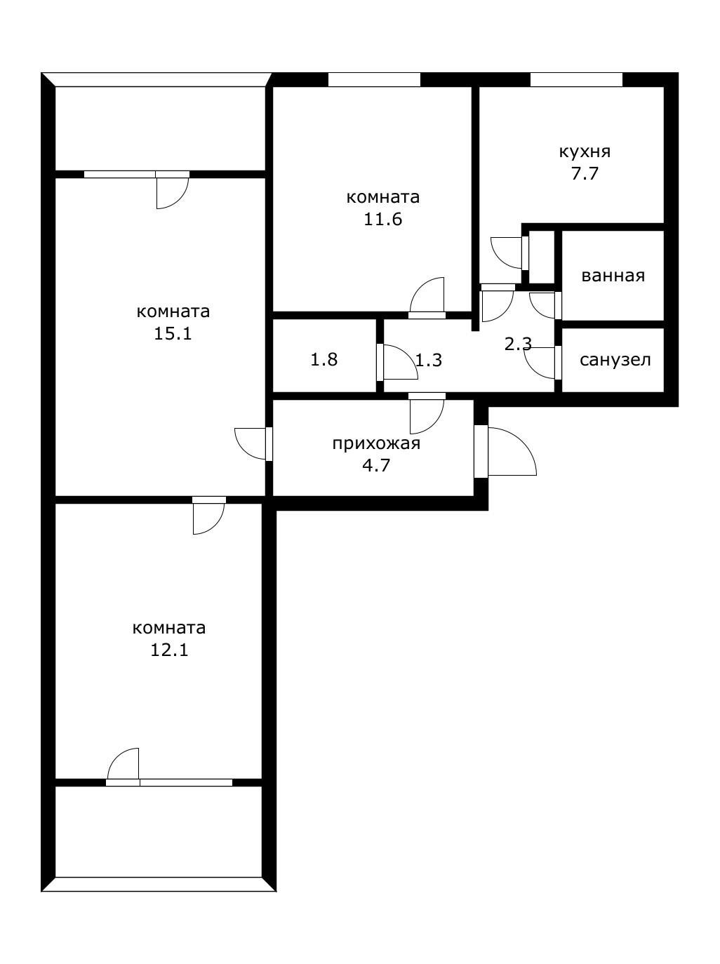 Фото №14: 3-комнатная квартира 70 м² - Краснодар, Хлопчато-бумажный Комбинат, мкр. Карасунский внутригородской округ, ул. Алтайская, 4