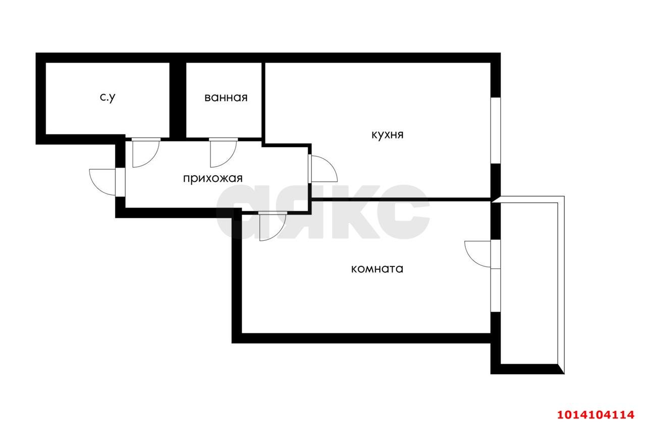 Фото №13: 1-комнатная квартира 48 м² - Краснодар, жилой комплекс Лиговский, ул. Героя Хабибуллина, 13