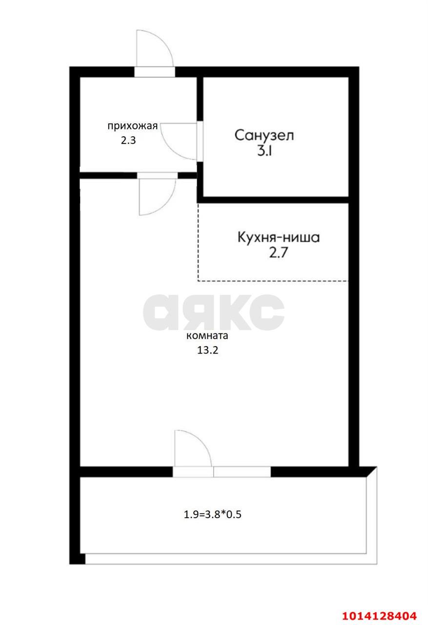 Фото №2: Студия 23 м² - Краснодар, жилой комплекс Спортивная Деревня, ул. Западный Обход, 42/4