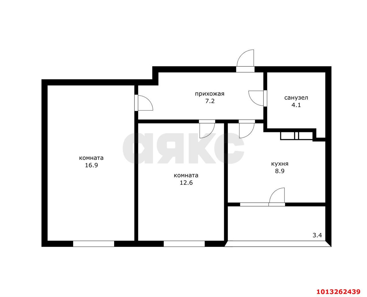 Фото №27: 2-комнатная квартира 57 м² - Краснодар, жилой комплекс Архитектор, ул. Наставников, 14