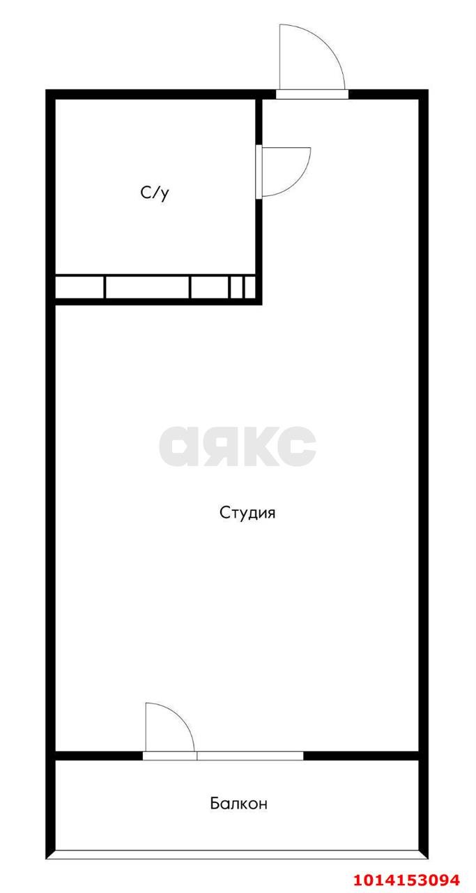 Фото №15: Студия 24 м² - Краснодар, жилой комплекс Краски, ул. Краеведа Соловьёва, 6к3