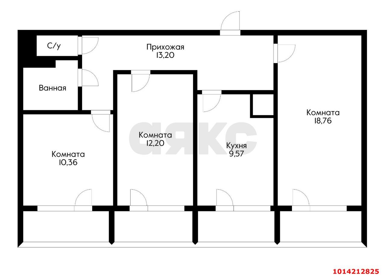 Фото №18: 3-комнатная квартира 73 м² - Краснодар, имени Маршала Жукова, ул. имени Дзержинского, 209
