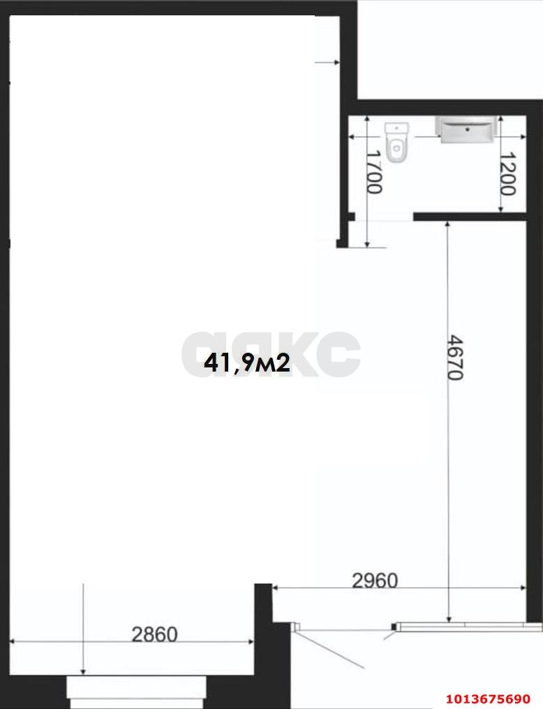 Фото №5: Торговое помещение 42 м² - Краснодар, жилой комплекс Дыхание, ул. Лётчика Позднякова, 2к20