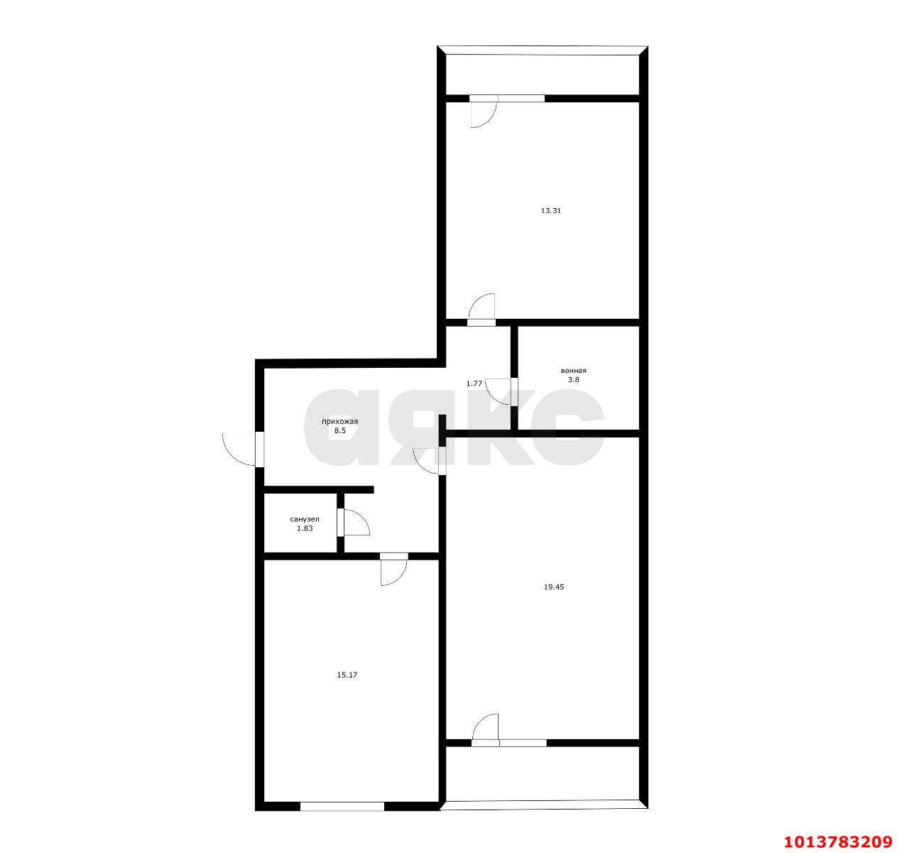 Фото №12: 2-комнатная квартира 74 м² - Краснодар, Репино, пр-д Репина, 24