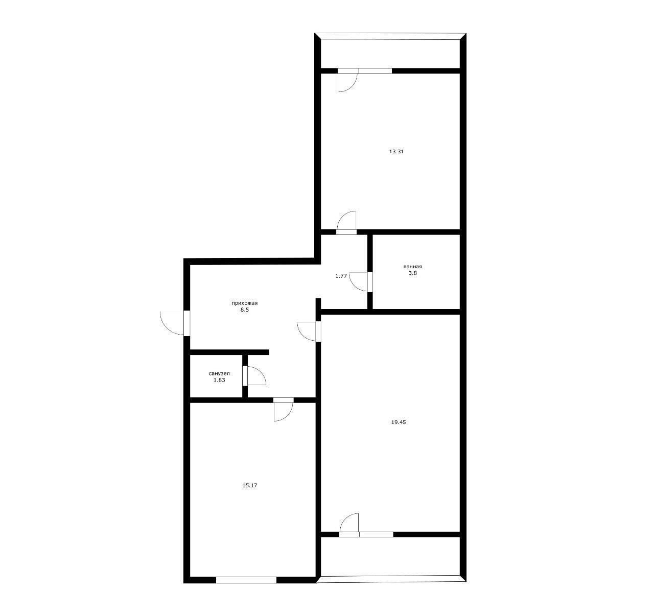 Фото №11: 2-комнатная квартира 65 м² - Краснодар, Прикубанский внутригородской округ, мкр. Репино, пр-д Репина, 24
