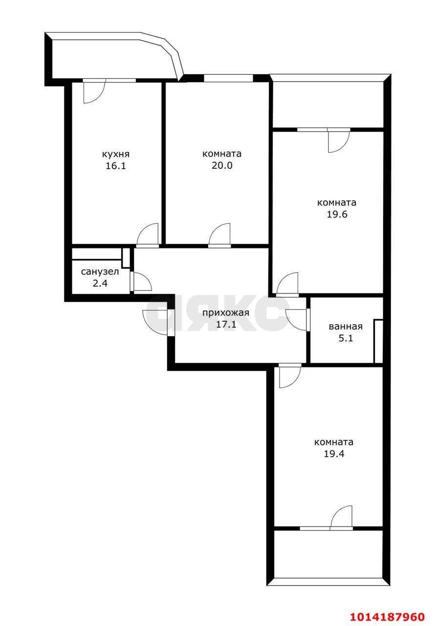 Фото №8: 3-комнатная квартира 110 м² - Краснодар, Западный внутригородской округ, ул. Кожевенная, 22