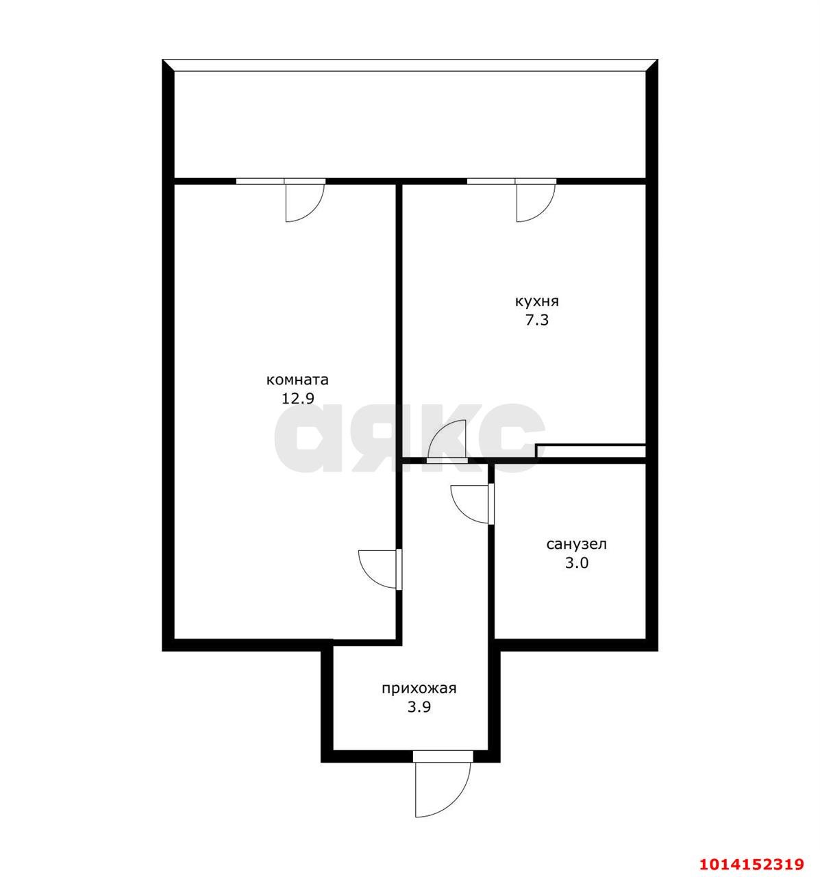 Фото №1: 1-комнатная квартира 30 м² - Краснодар, Прикубанский внутригородской округ, мкр. 2-я Площадка, ул. Лиговская, 18