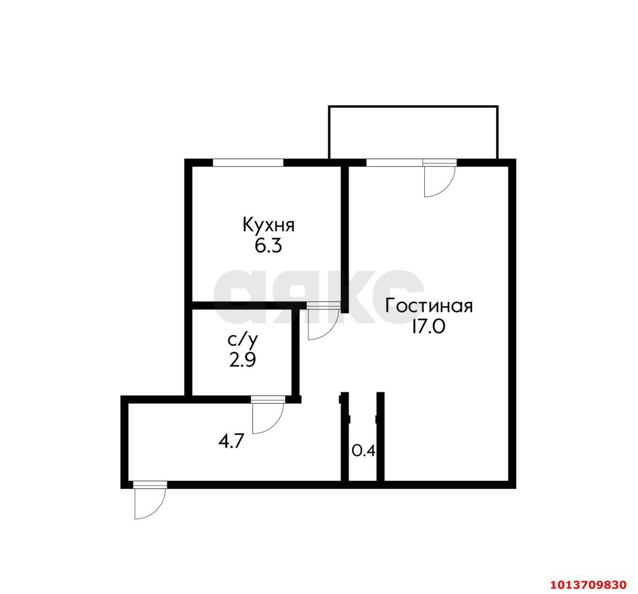 Фото №7: 1-комнатная квартира 35 м² - Краснодар, Центральный внутригородской округ, ул. Красная, 206