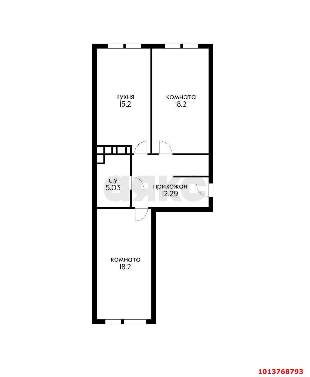 Фото №20: 2-комнатная квартира 69 м² - Краснодар, Центральный внутригородской округ, мкр. Черёмушки, ул. Обрывная, 132/1к27