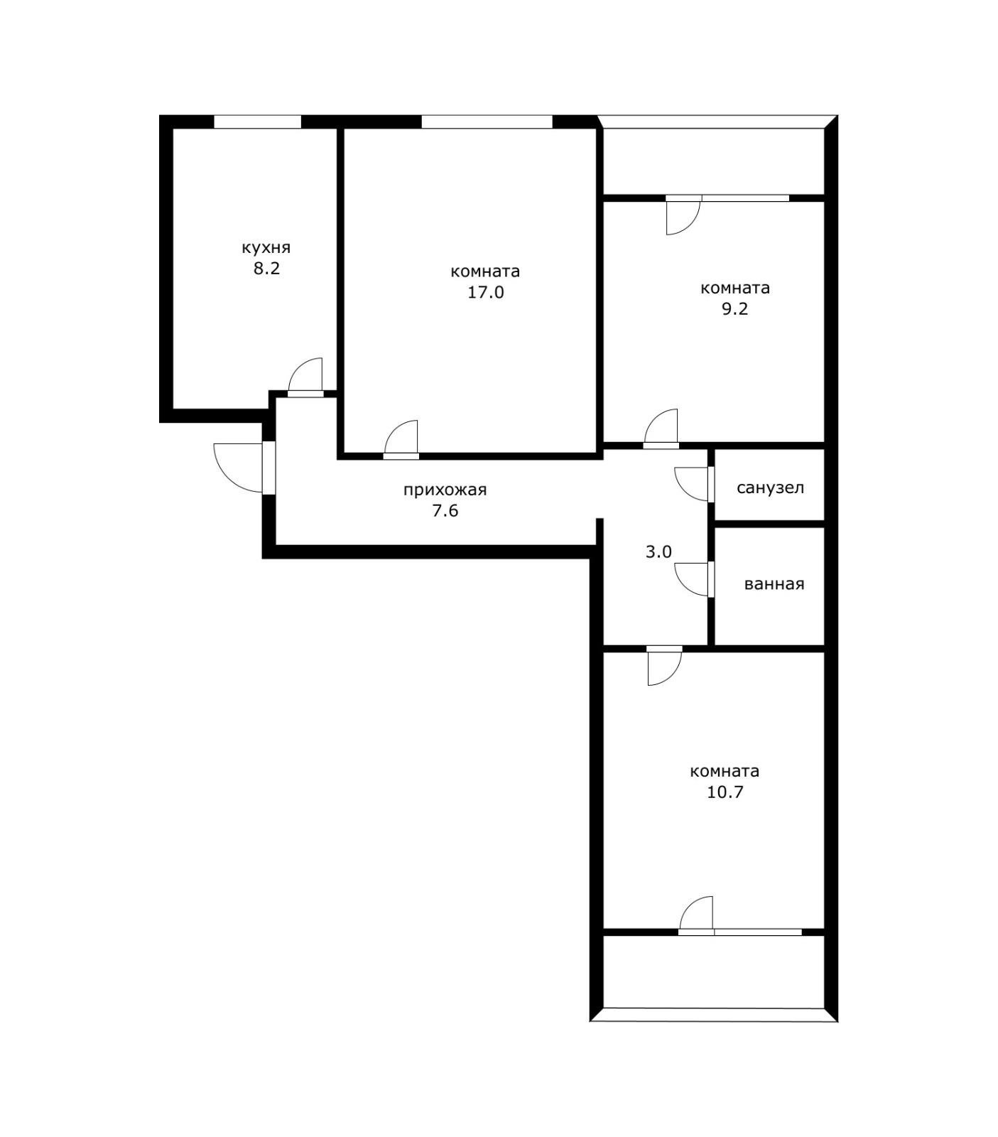 Фото №19: 3-комнатная квартира 59 м² - Краснодар, ул. Гудимы, 62