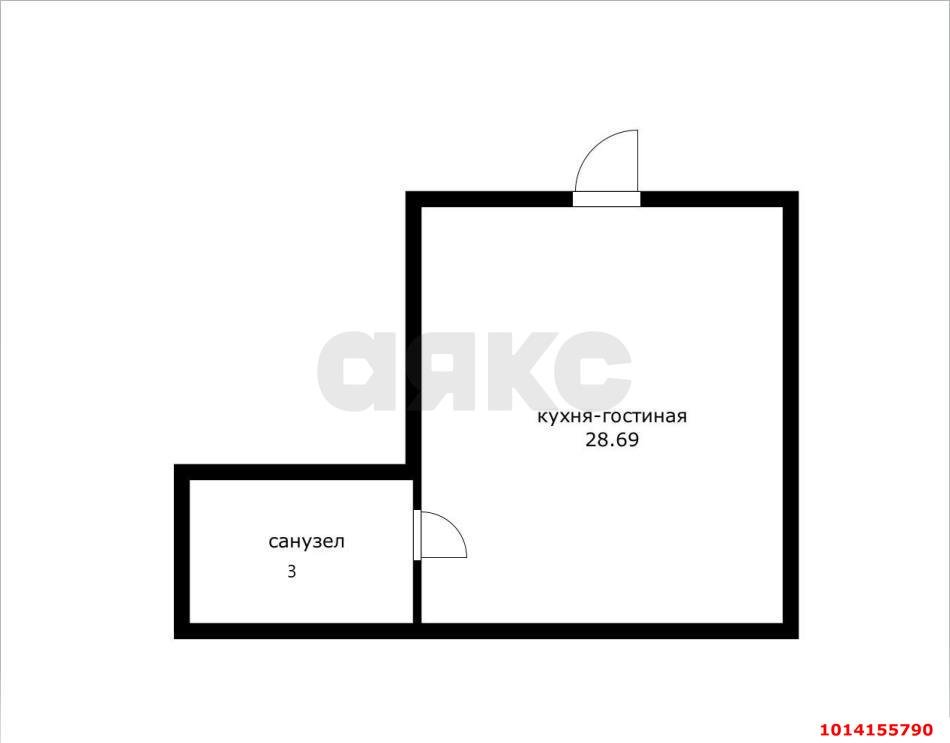 Фото №7: Студия 38 м² - Хомуты