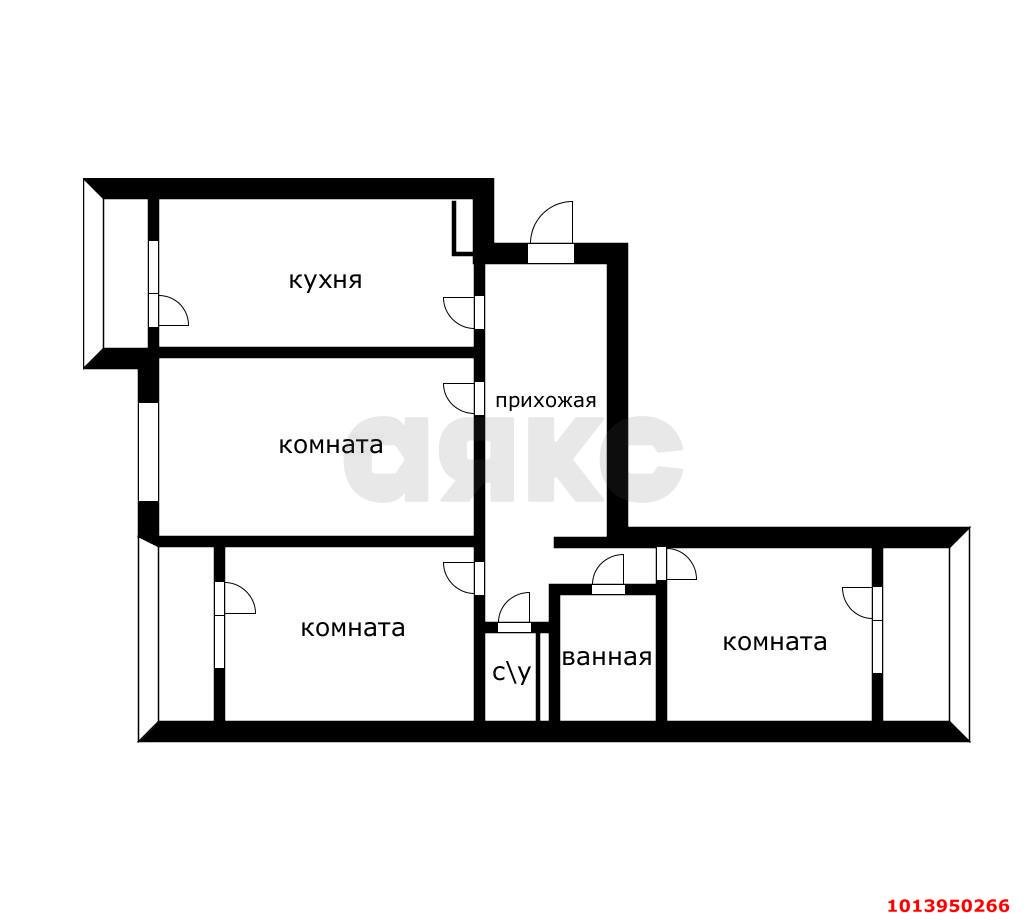 Фото №12: 3-комнатная квартира 89 м² - Краснодар, Восточно-Кругликовский, ул. Генерала Трошева, 33