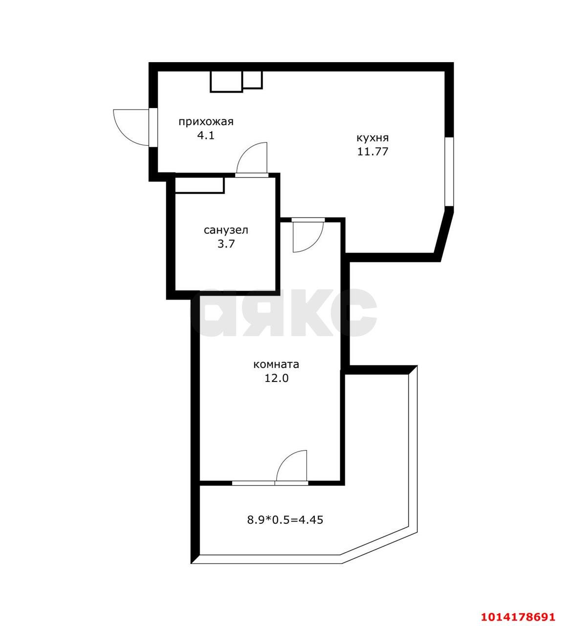 Фото №19: 1-комнатная квартира 36 м² - Краснодар, Парк Победы, ул. Героя Пешкова, 14к3