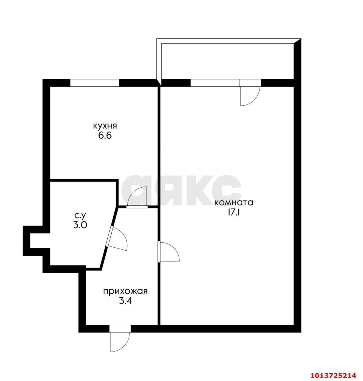 Фото №9: 1-комнатная квартира 33 м² - Краснодар, Черёмушки, ул. 2-я Пятилетка, 11