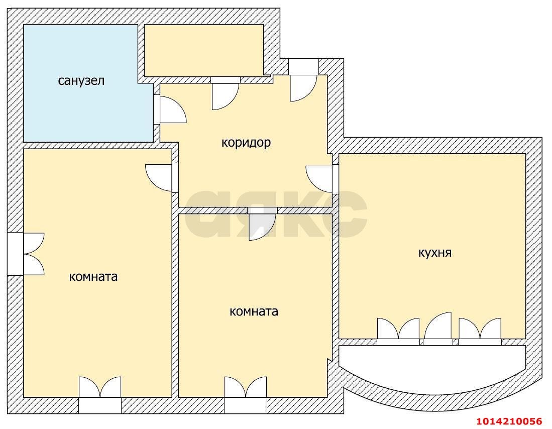 Фото №14: 2-комнатная квартира 70 м² - Краснодар, Солнечный, ул. Казбекская, 16