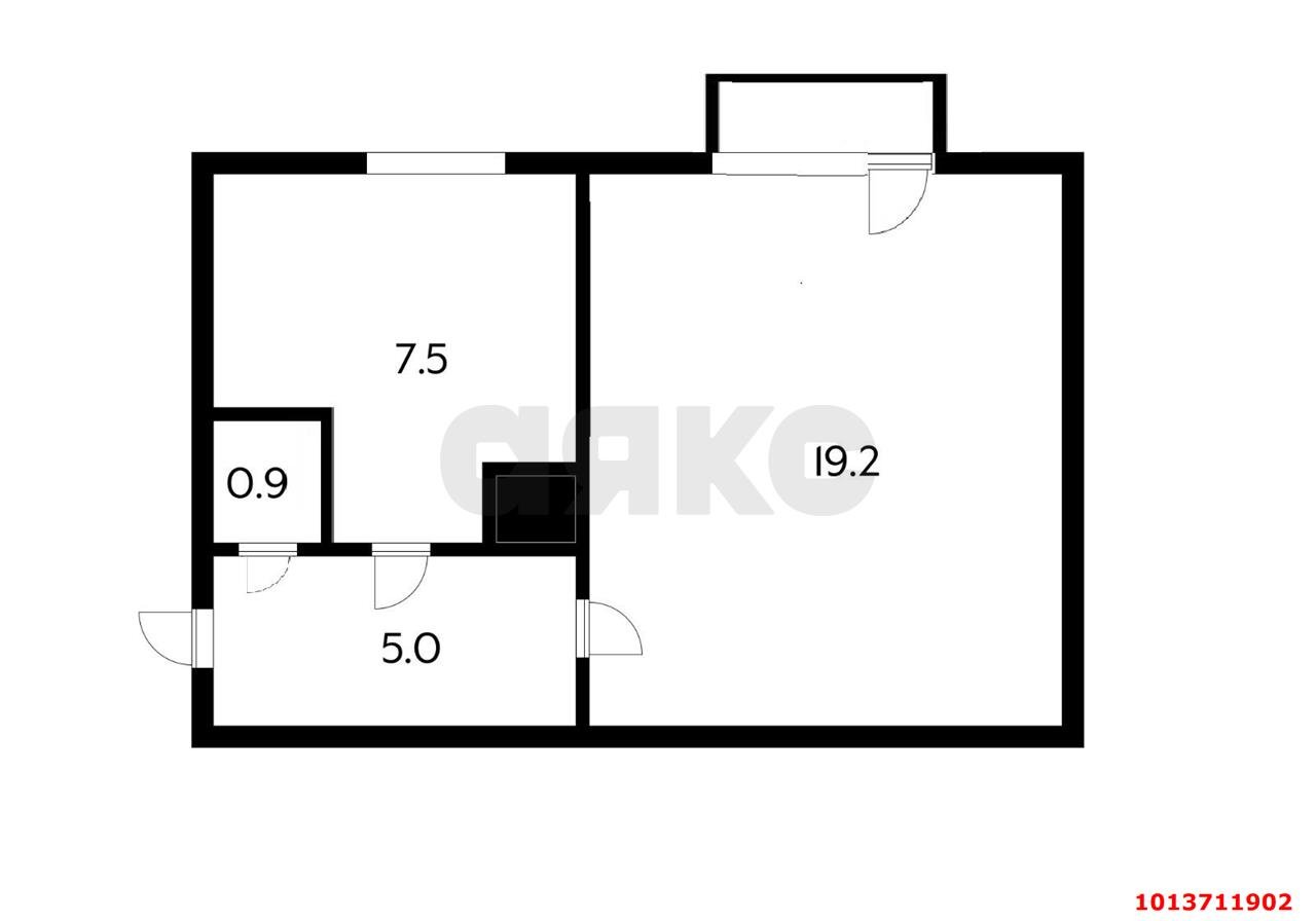 Фото №9: 1-комнатная квартира 35 м² - Краснодар, Центральный, ул. Ломоносова, 106