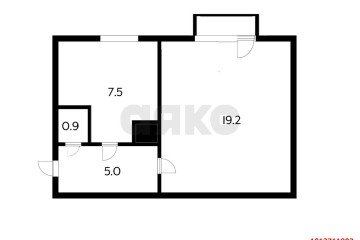 Фото №5: 1-комнатная квартира 33 м² - Краснодар, мкр. Центральный, ул. Ломоносова, 106