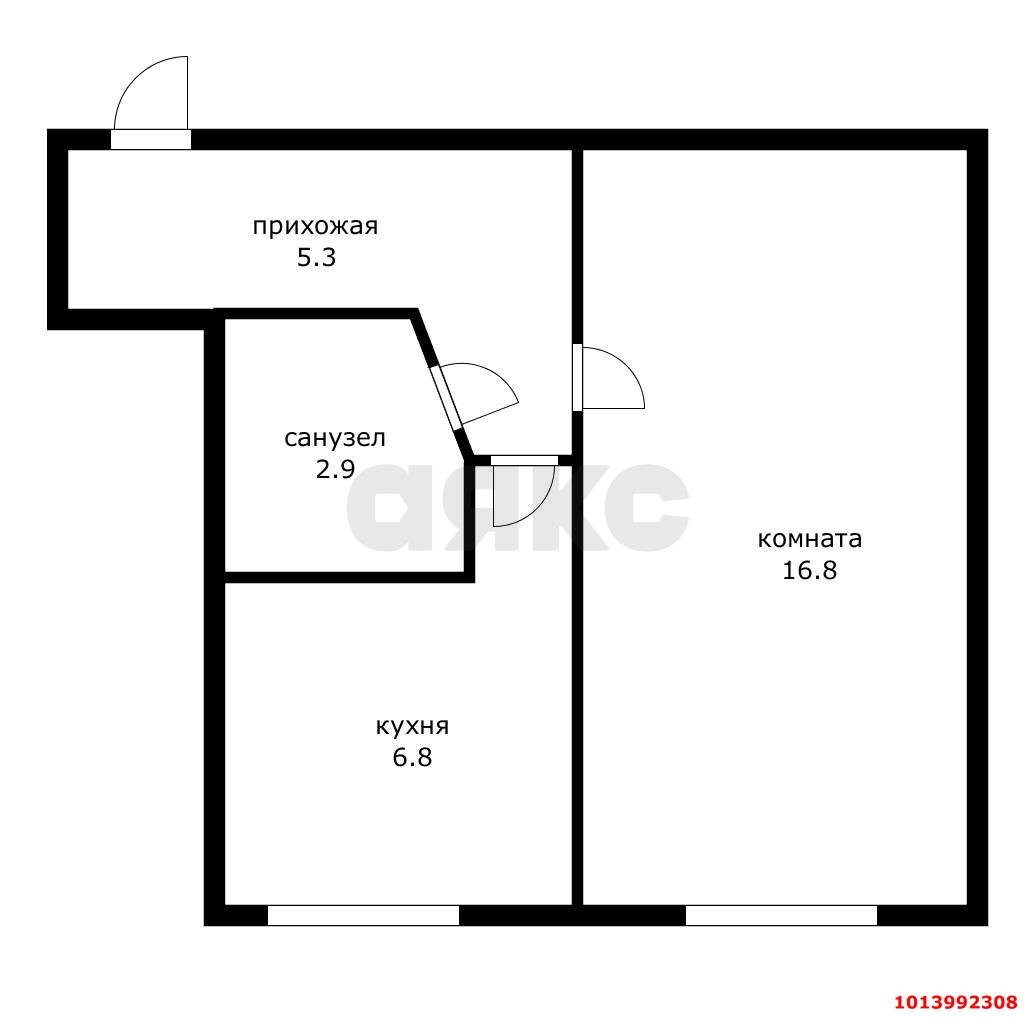Фото №1: 1-комнатная квартира 34 м² - Краснодар, Табачная Фабрика, ул. Колхозная, 18