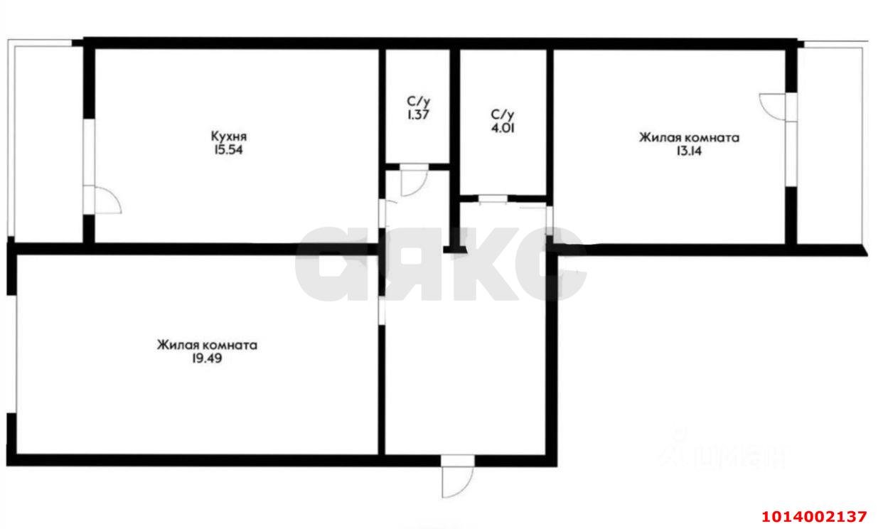 Фото №13: 2-комнатная квартира 65 м² - Краснодар, Восточно-Кругликовский, ул. Генерала Трошева, 33