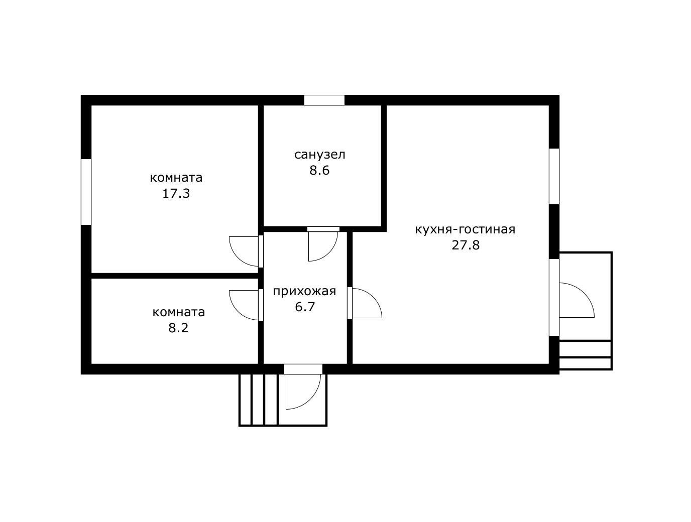 Фото №8: Дом 71 м² + 3 сот. - Южный, пер. 7-й Заветный, 1