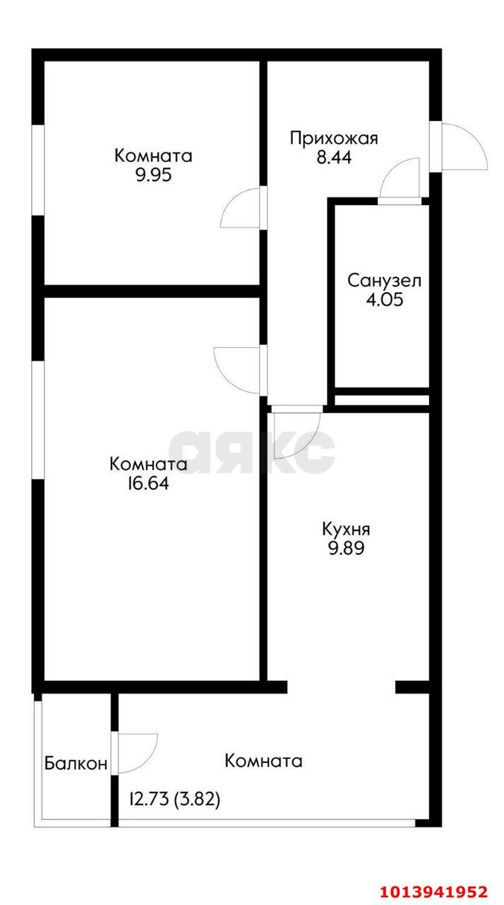 Фото №1: 2-комнатная квартира 53 м² - Краснодар, жилой комплекс Россинский Парк, ул. Командорская, 15/1