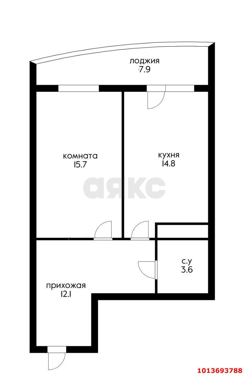 Фото №17: 1-комнатная квартира 54 м² - Краснодар, Центральный внутригородской округ, Черёмушки, мкр. жилой комплекс Фонтаны, ул. Воронежская, 47Д