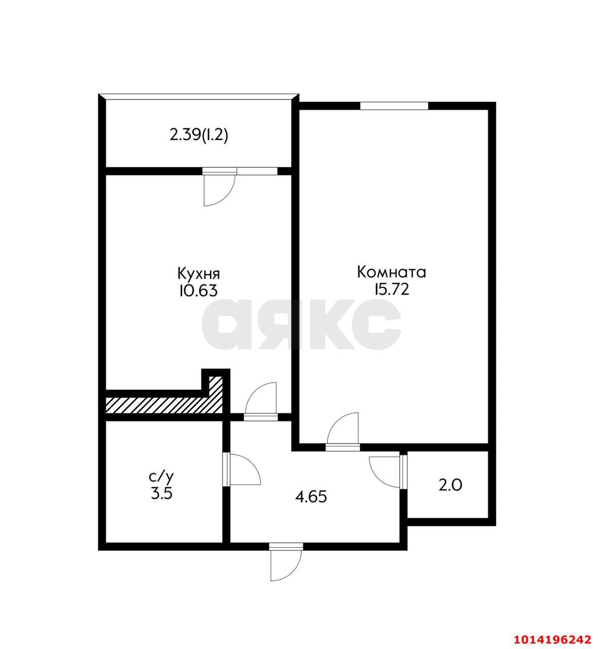 Фото №7: 1-комнатная квартира 37 м² - Краснодар, жилой комплекс Нeo-квартал Красная Площадь, ул. Конгрессная, 19/1