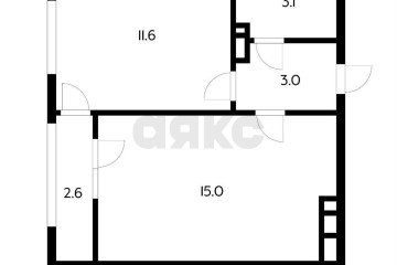 Фото №4: 1-комнатная квартира 35 м² - Краснодар, мкр. Московский, ул. имени Николая Семеновича Котлярова, 32
