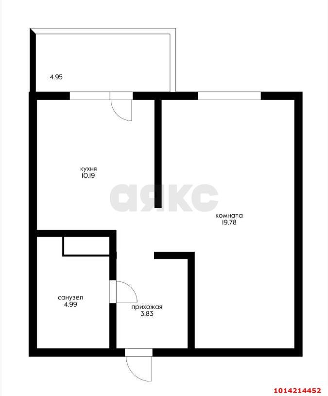 Фото №10: 1-комнатная квартира 38 м² - Краснодар, жилой комплекс Аврора Парк, ул. Шоссе Нефтяников, 22к2