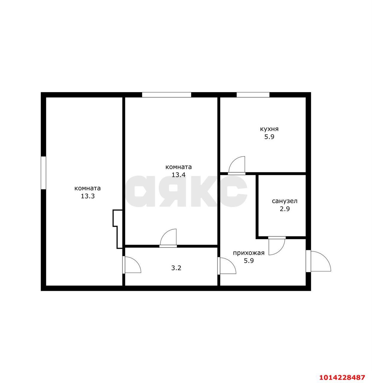 Фото №13: 2-комнатная квартира 44 м² - Краснодар, ул. Гагарина, 188