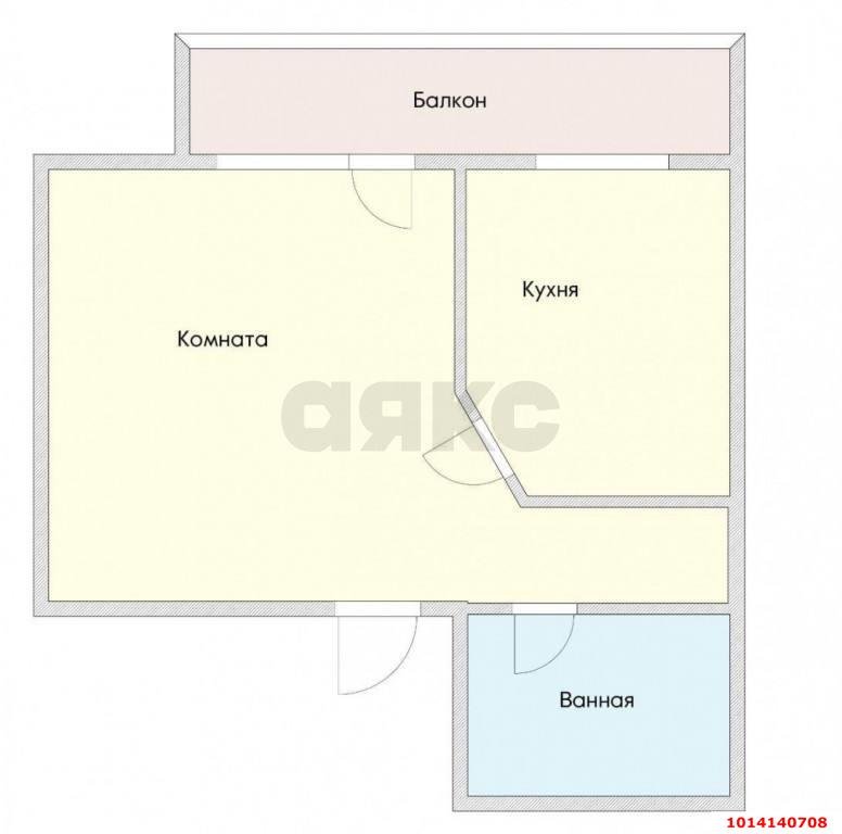 Фото №5: 1-комнатная квартира 30 м² - Российский, Прикубанский внутригородской округ, ул. Измаильская, 10