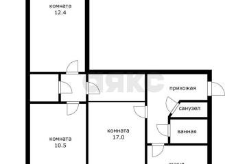 Фото №2: 3-комнатная квартира 60 м² - Краснодар, мкр. Центральный, ул. Котовского, 96