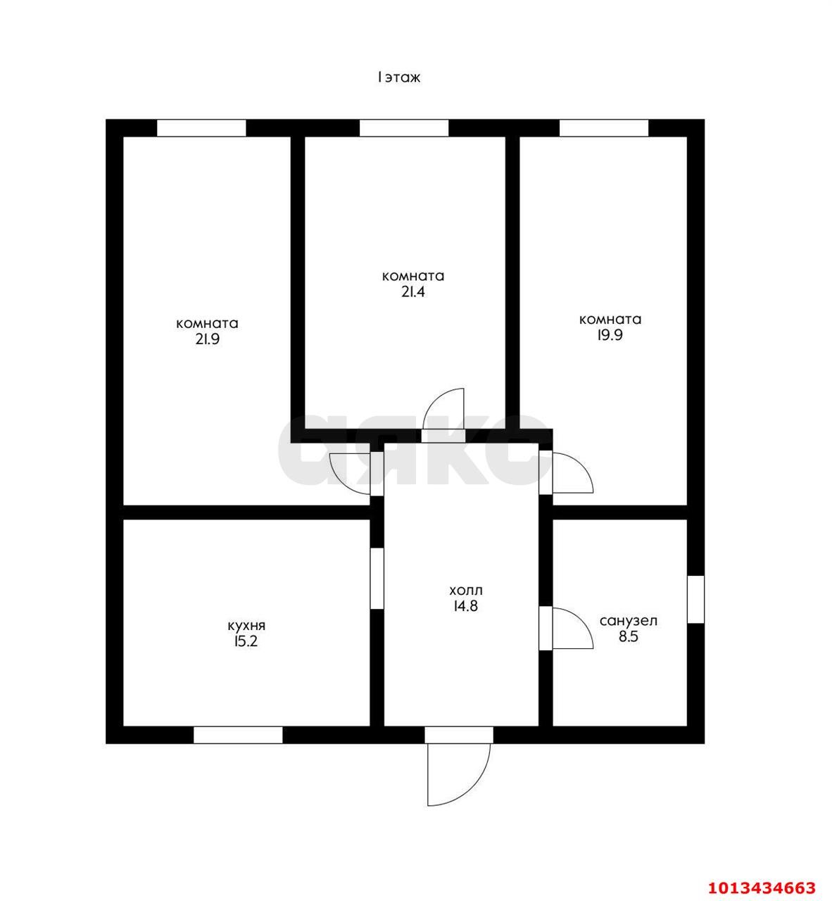 Фото №5: Дом 122 м² + 4 сот. - № 2 АО ЮГТЕКС, мкр. Прикубанский внутригородской округ, ул. Яблоневая, 364