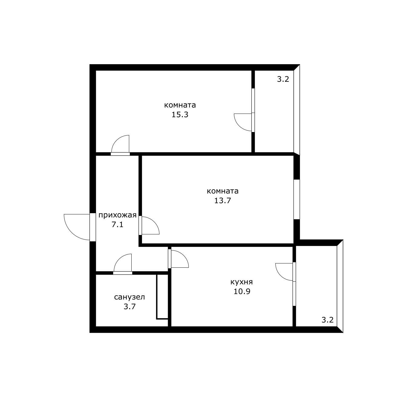 Фото №13: 2-комнатная квартира 53 м² - Краснодар, Молодёжный, мкр. Прикубанский внутригородской округ, ул. Дубравная, 1
