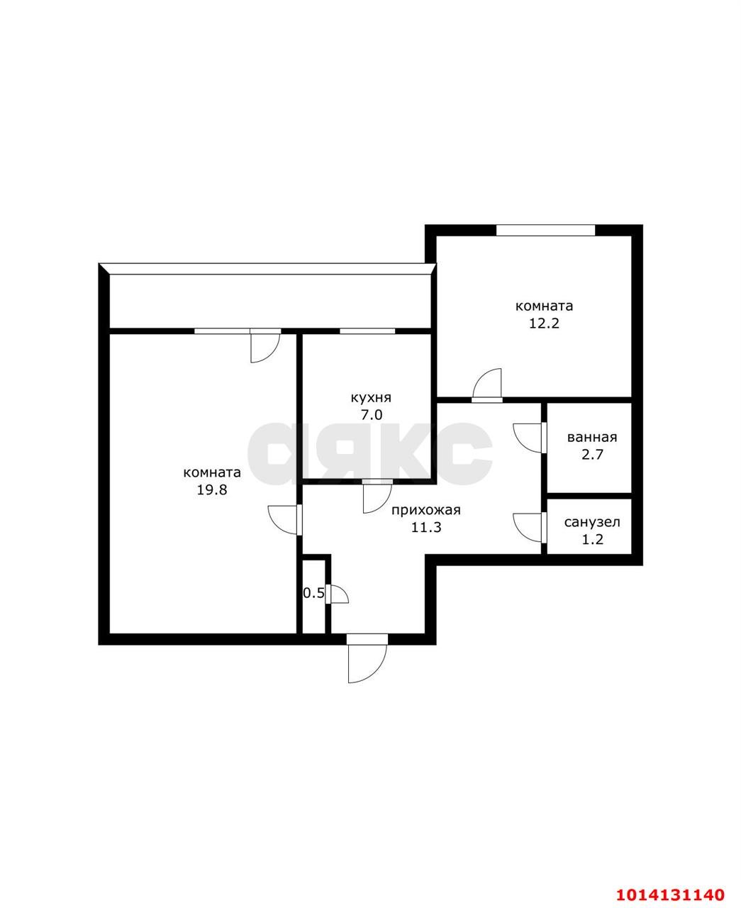 Фото №14: 2-комнатная квартира 56 м² - Краснодар, Фестивальный, ул. имени Тургенева, 140/2