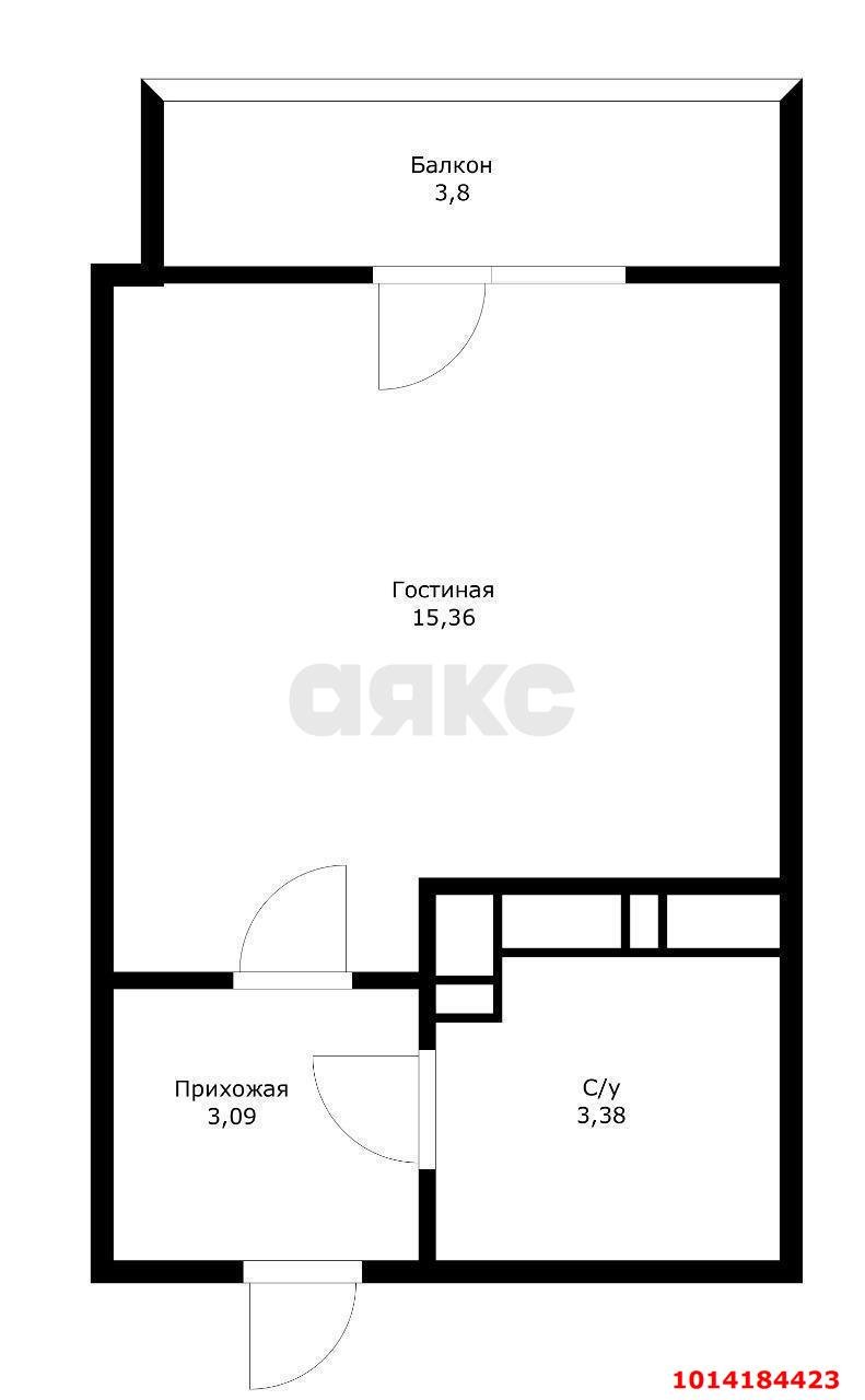 Фото №6: Студия 23 м² - Краснодар, жилой комплекс Облака, 