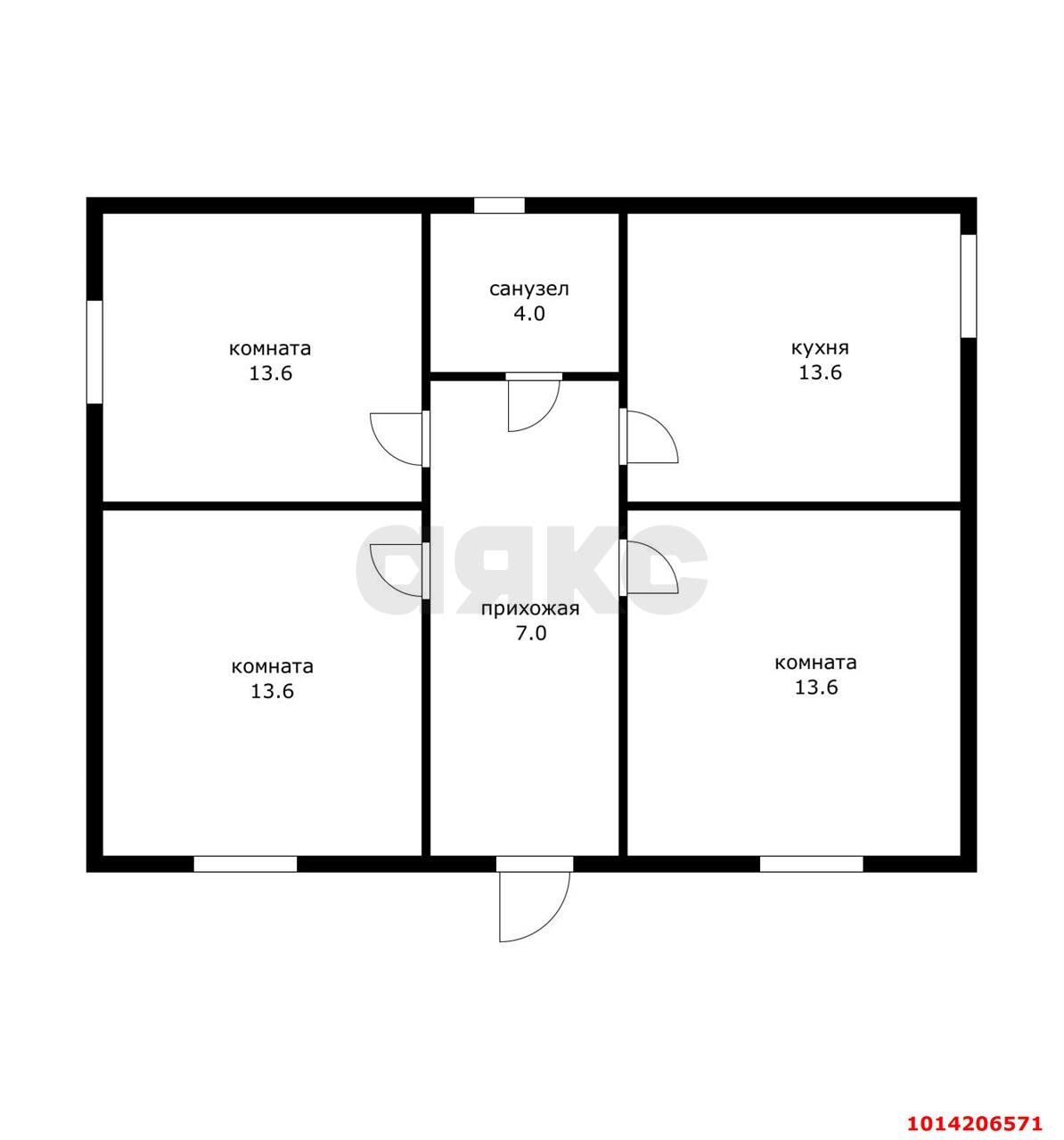 Фото №10: Дом <span class="whitespace-nowrap">66 м²</span> <span class="whitespace-nowrap">+ 4 сот.</span>, <span class="whitespace-nowrap">1 эт.</span> - Октябрьский, ул. Тихая, 309
