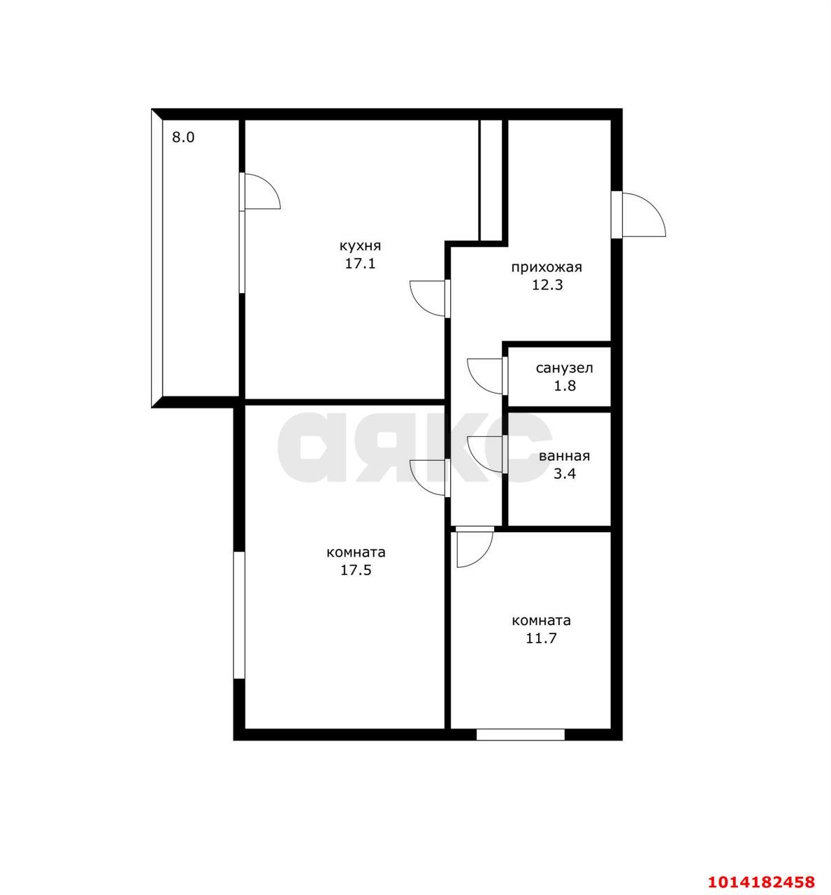 Фото №15: 2-комнатная квартира 70 м² - Краснодар, Немецкая Деревня, ул. Карлсруэвская, 8