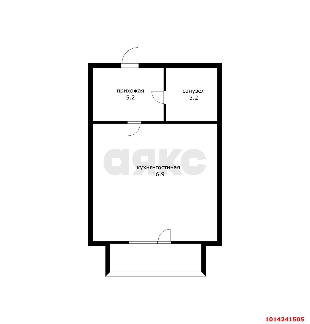 Фото №6: Студия 30 м² - Краснодар, жилой комплекс Западный Город, ул. Крылатская, 21лит1