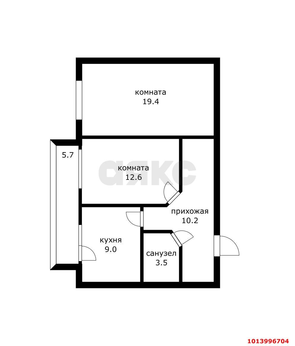 Фото №11: 2-комнатная квартира 61 м² - Краснодар, Карасунский внутригородской округ, ж/м Пашковский, ул. Карасунская, 257