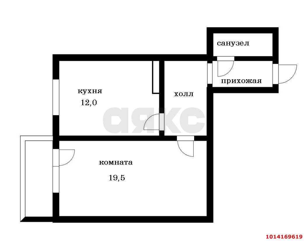 Фото №6: 1-комнатная квартира 48 м² - Краснодар, Молодёжный, ул. 3-я Целиноградская, 5