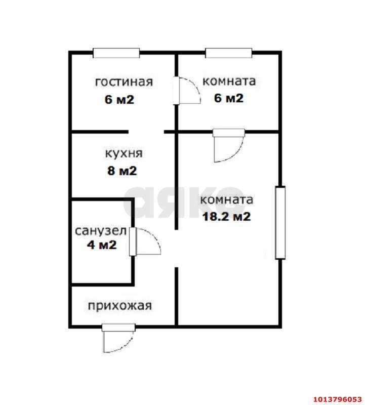 Фото №13: 2-комнатная квартира 45 м² - Энем, мкр. Прикубанский внутригородской округ, ул. Фрунзе, 10