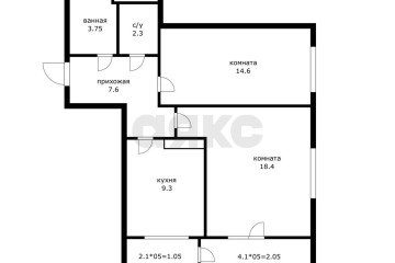 Фото №1: 2-комнатная квартира 57 м² - Краснодар, мкр. жилой комплекс Легенда, ул. имени 40-летия Победы, 135