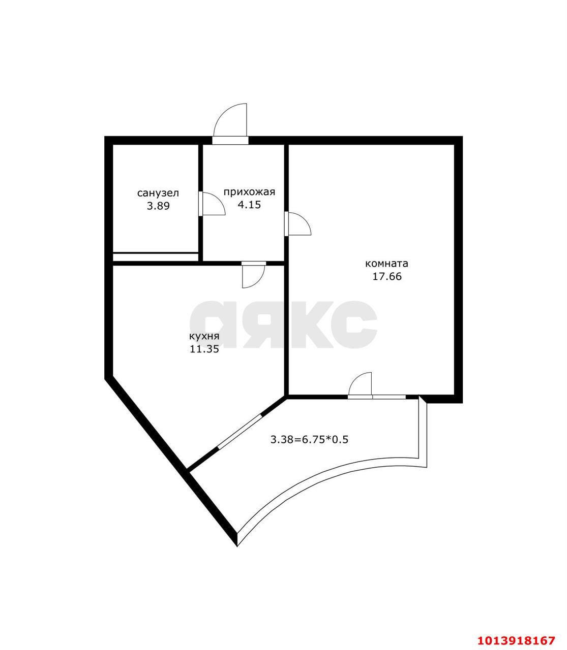 Фото №18: 1-комнатная квартира 37 м² - Краснодар, Губернский, ул. им. Героя Яцкова И.В., 15к1