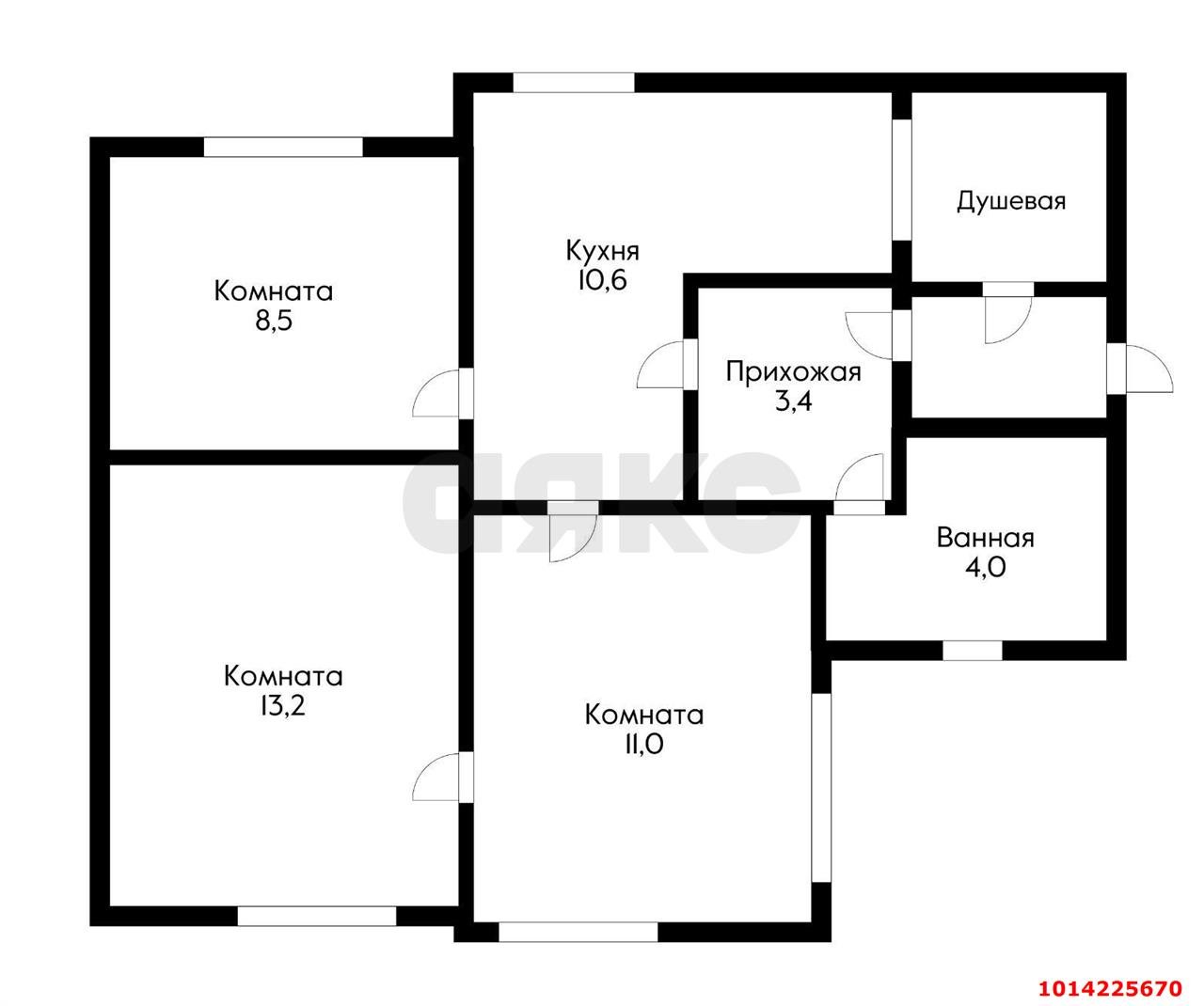 Фото №2: Часть дома 62 м² + 1 сот. - Краснодар, ул. Володи Головатого, 414